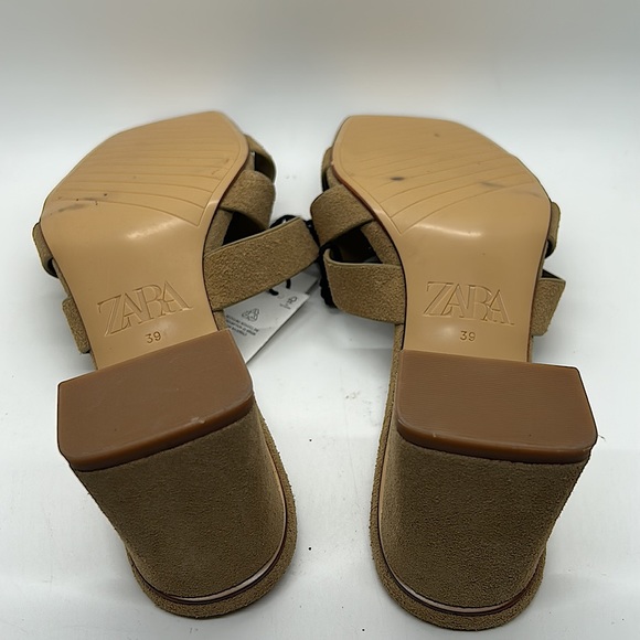 Zara NWT Block Heel Sandals Shoes **Size 39/US Sz 8** 🔥🔥 - Picture 4 of 5